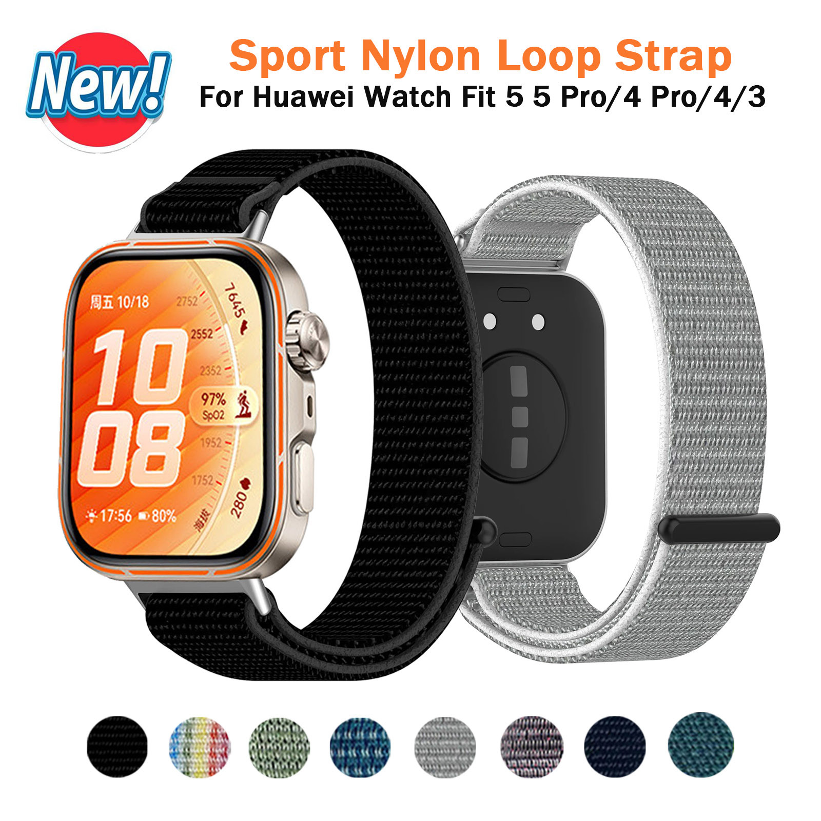 Huawei Smartwatch Watch Fit - Tali Jam Tangan Pintar Bahan Nilon