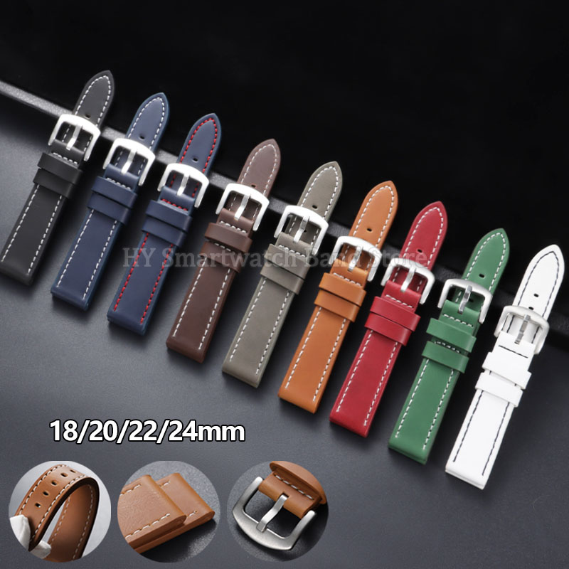 Smartwatch Army Watches For Men - Tali Jam Tangan Kulit Antik 18Mm