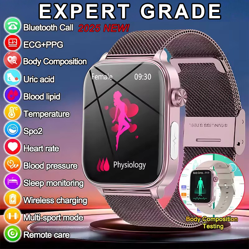 Smartwatch New Watches For Women - Jam Tangan Pintar Pemantauan EKG +