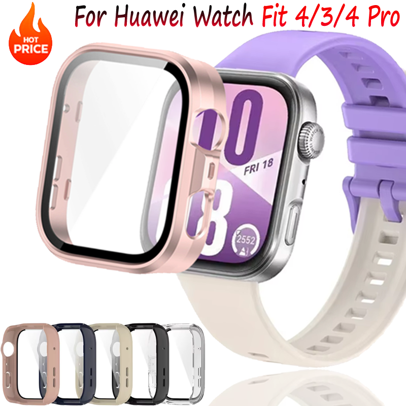 Huawei Smartwatch Watch Fit - Casing PC Silikon + Kaca untuk