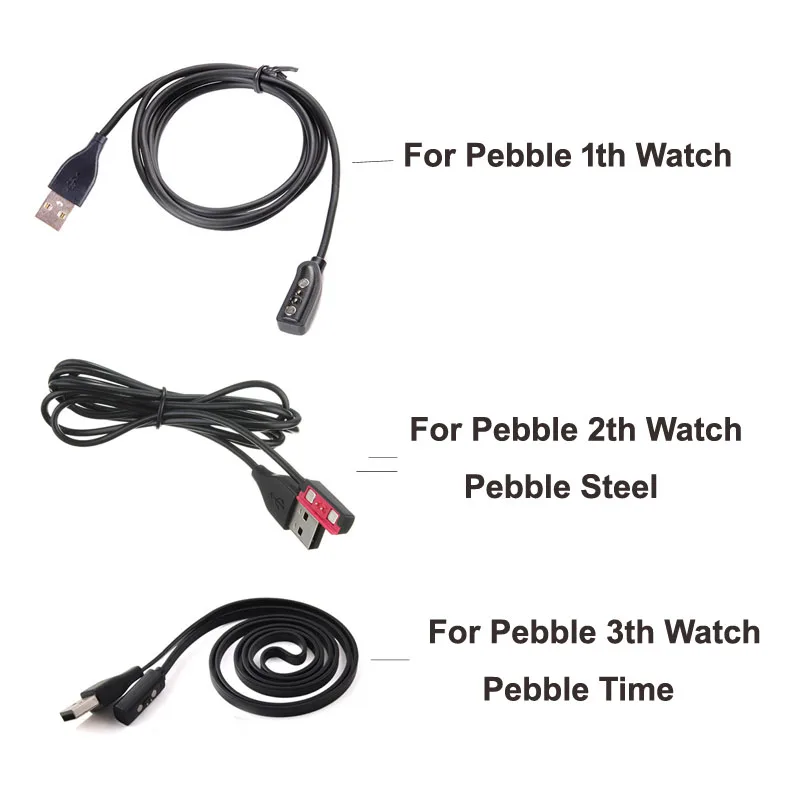 Smartwatch Pebble Watches - Kabel pengisi daya USB, 1 buah
