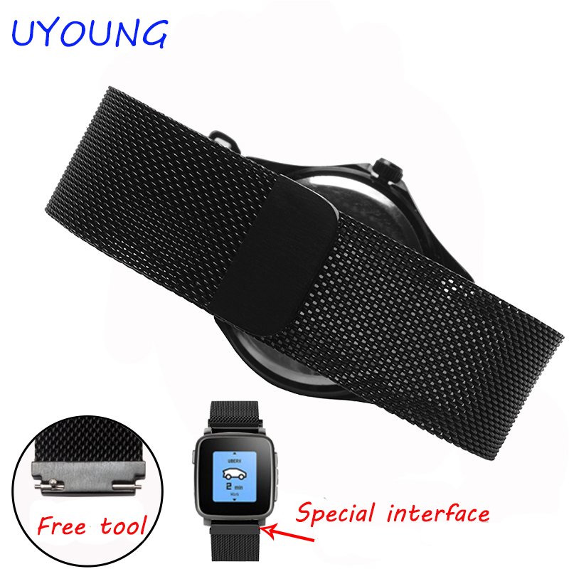 Smartwatch Pebble Watches - Tali Loop Milan 22mm untuk jam