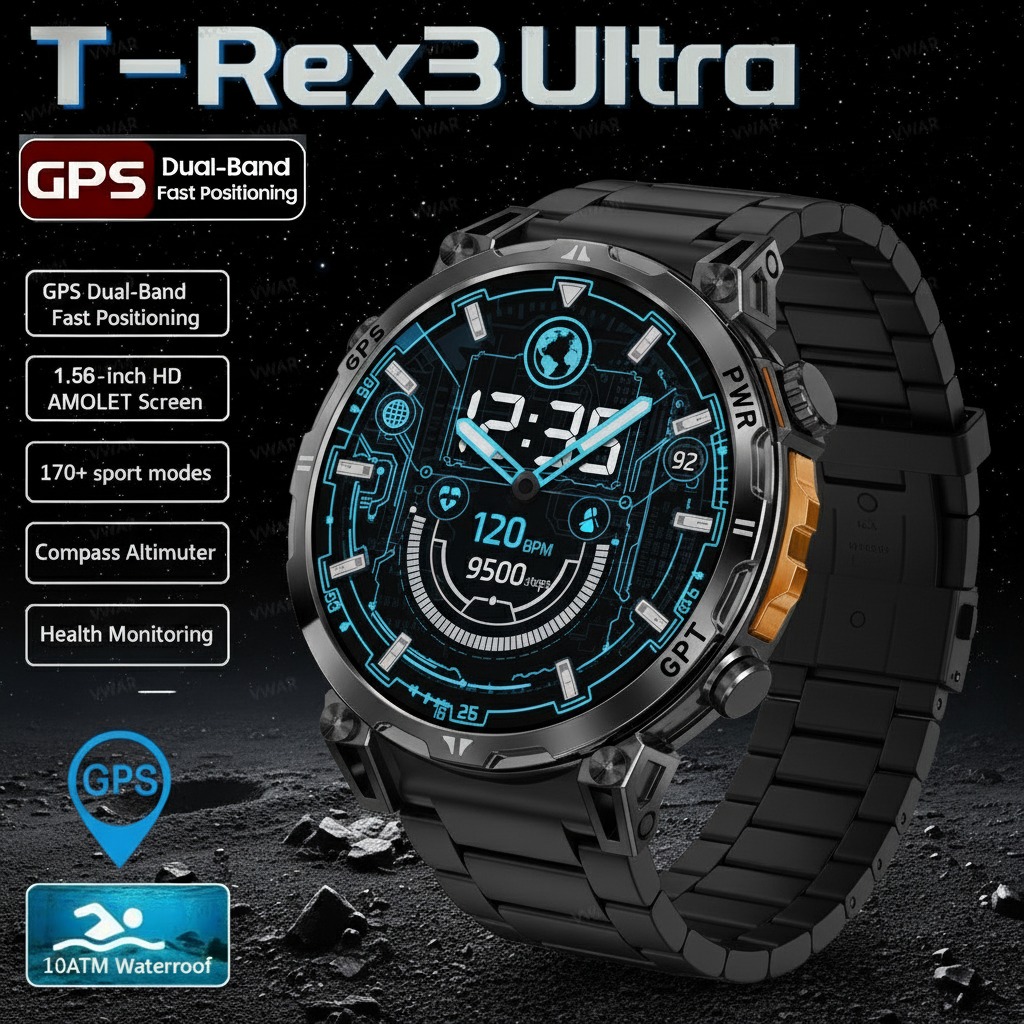 Huawei Smartwatch Watch Fit - Jam Tangan Pintar Militer T-Rex 3