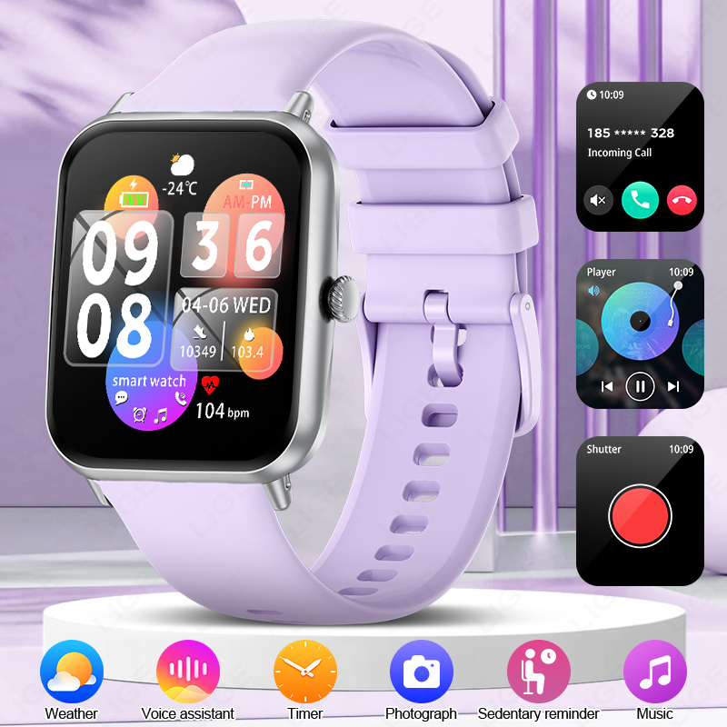 Smartwatch New Watches For Women - LIGE Jam Tangan Pintar Layar HD