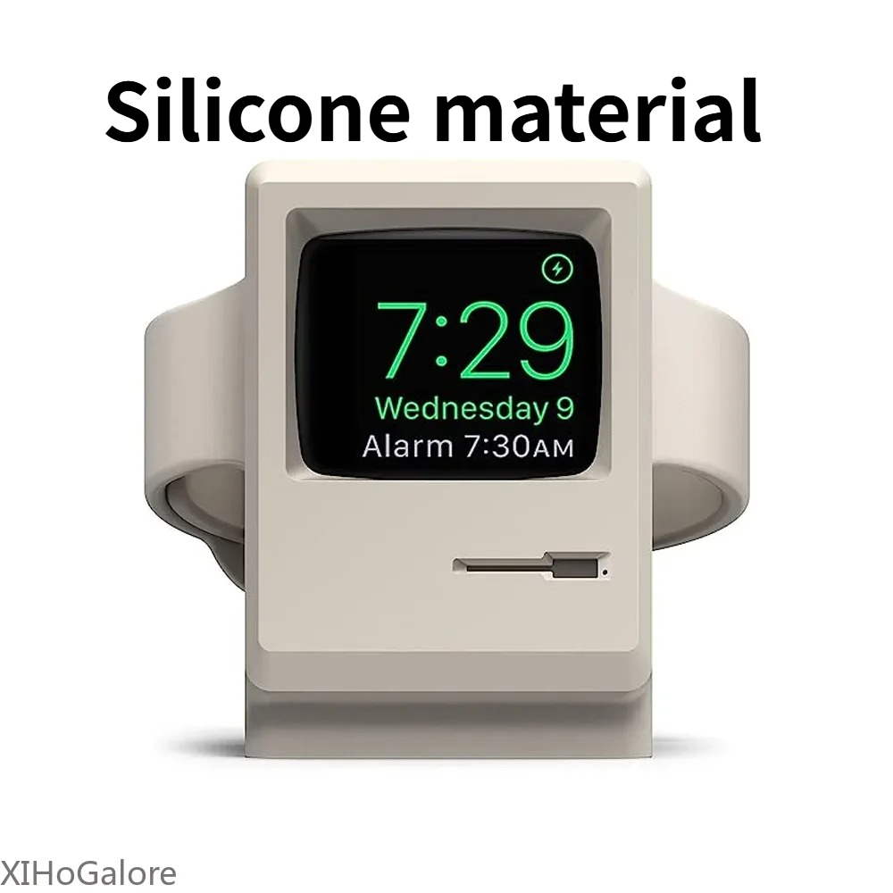 Watch Charging Dock - Dudukan Pengisi Daya Silikon Pola Komputer