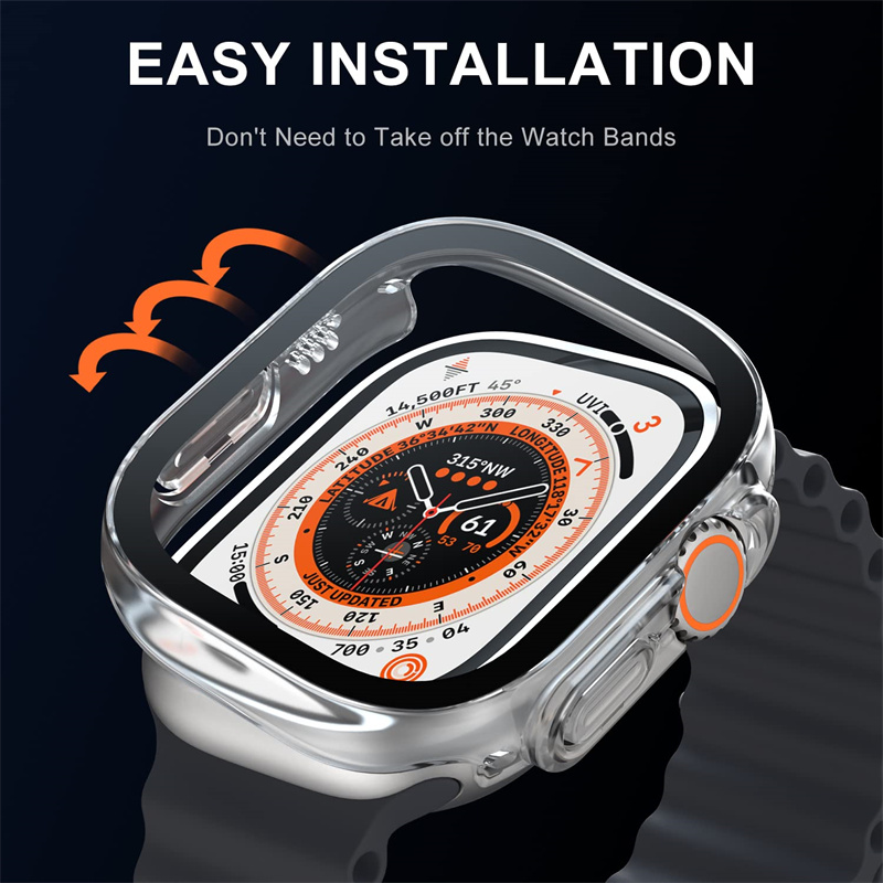 Kaca + casing untuk Apple Watc - Smartwatch Luxury Watches ulasan dan harga