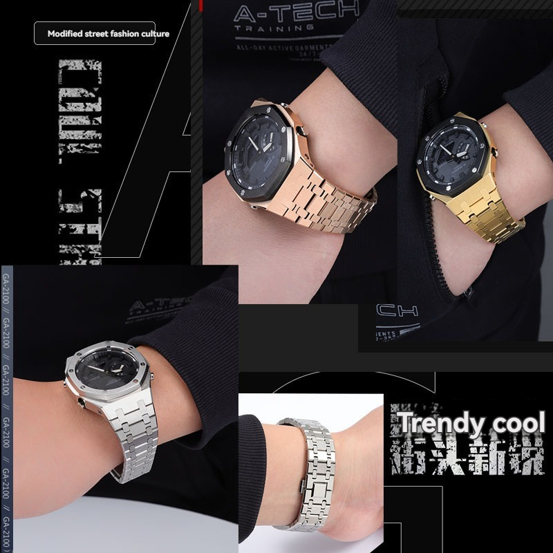 Casing & Tali Jam Tangan Modif - Casio Watch G-Shock Ga-2100 ulasan dan harga