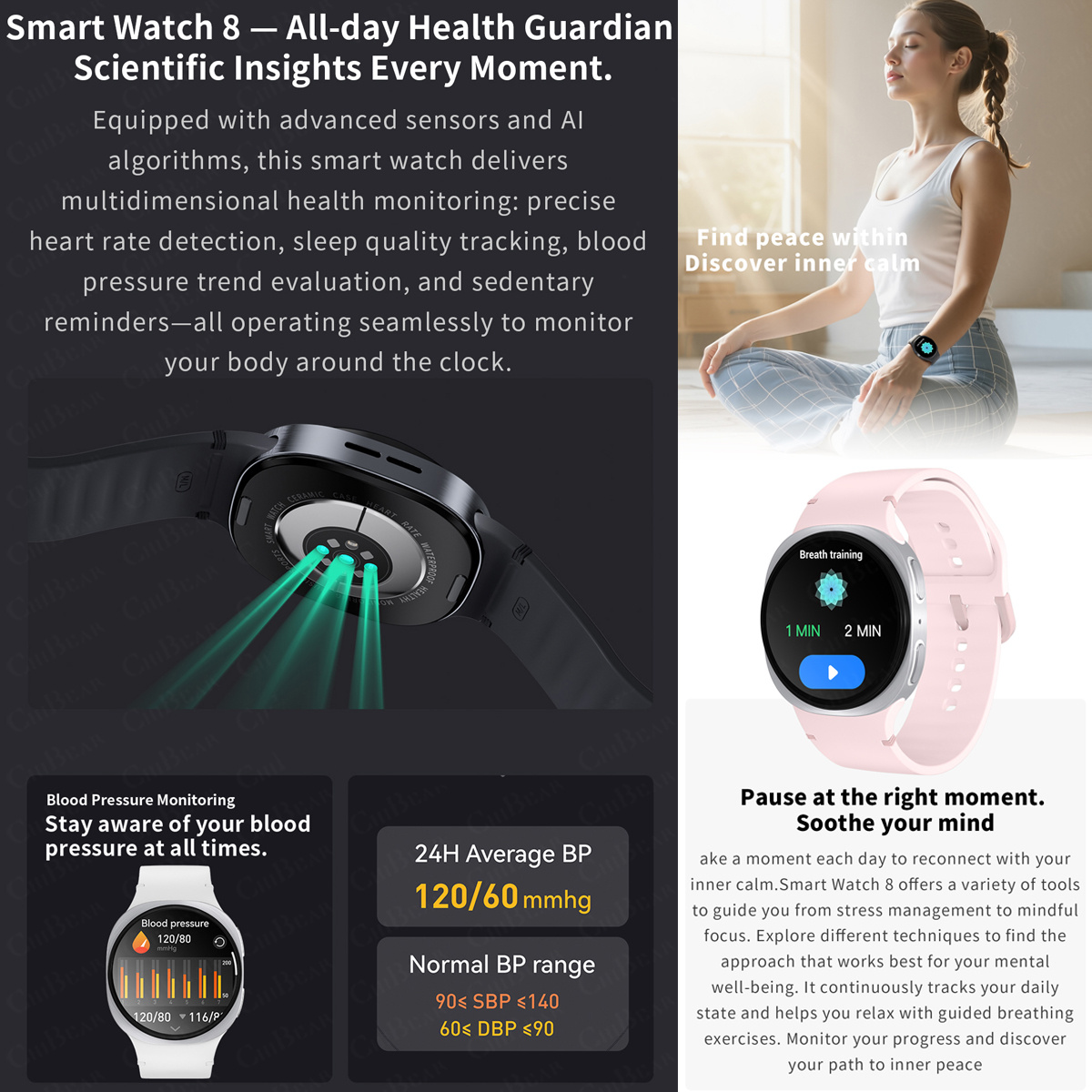 Jam Tangan Baru 2026 8 Mini GP - Smartwatch New Watches For Women ulasan dan harga