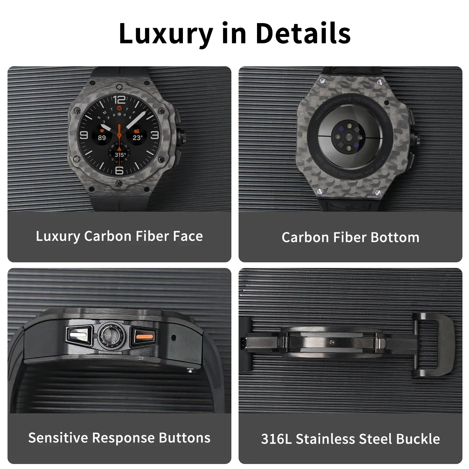 Kit modifikasi mewah untuk jam - Smartwatch Luxury Watches ulasan dan harga
