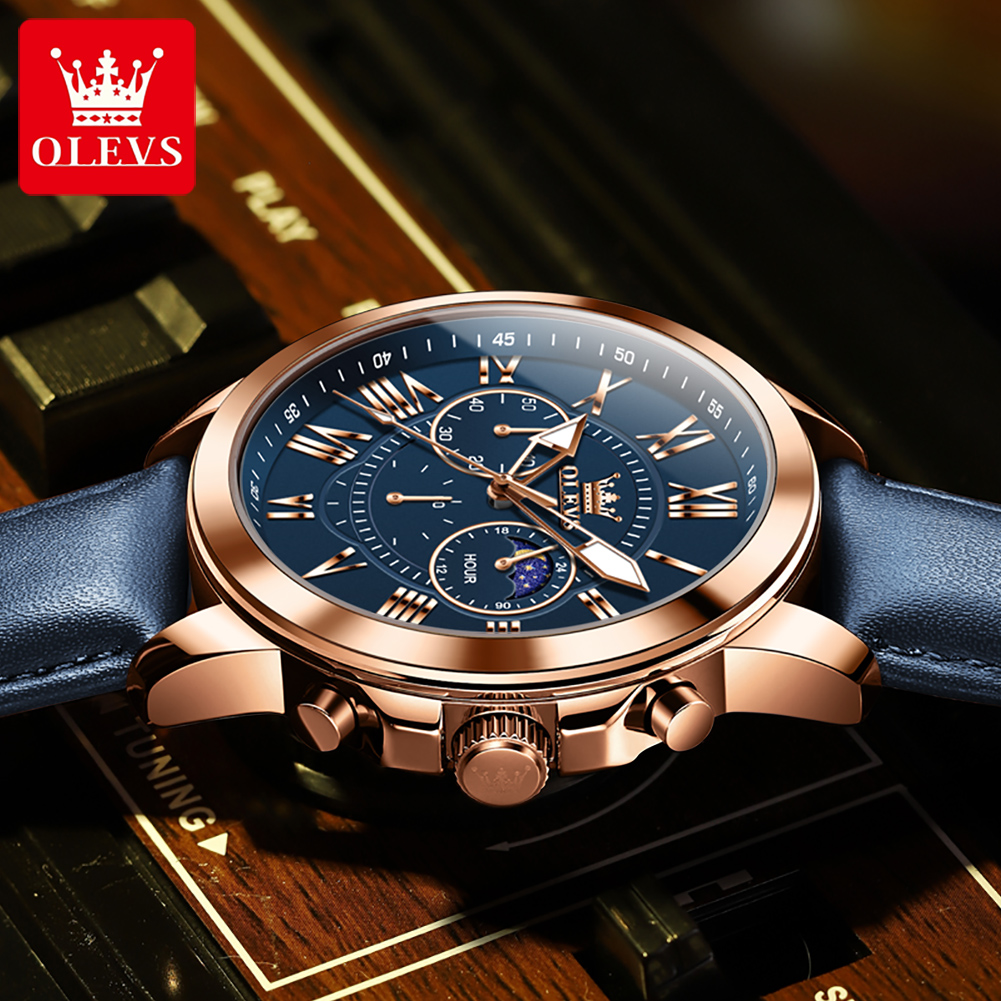 Jam Tangan Pria OLEVS 3632 Mul - Smartwatch Branded Watches For Men ulasan dan harga
