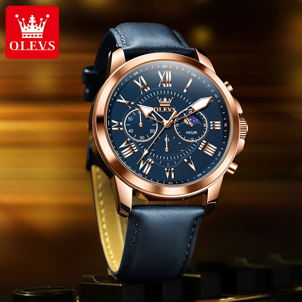 Jam Tangan Pria OLEVS 3632 Mul - Smartwatch Branded Watches For Men ulasan dan harga