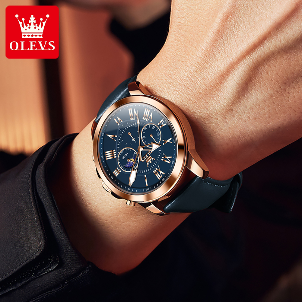 Jam Tangan Pria OLEVS 3632 Mul - Smartwatch Branded Watches For Men ulasan dan harga