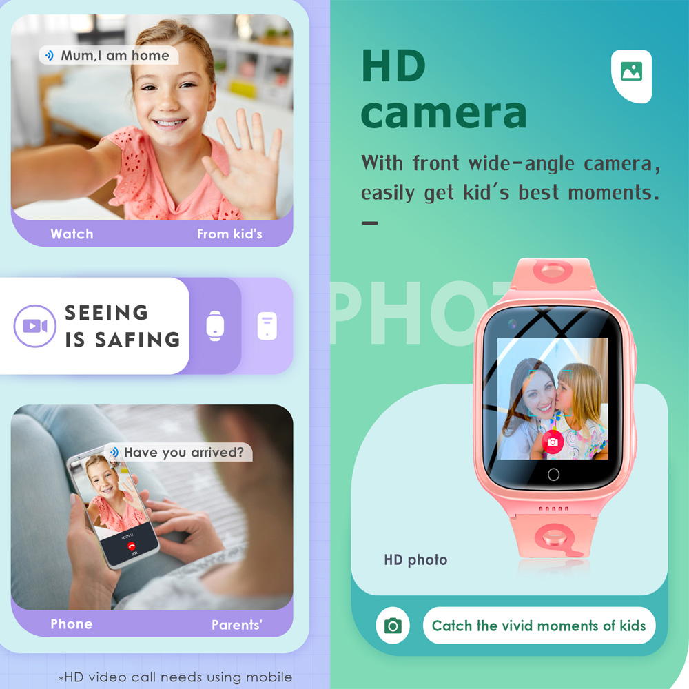 Jam tangan pintar anak 4G terl - Smartwatch Digital Watches For Girls ulasan dan harga