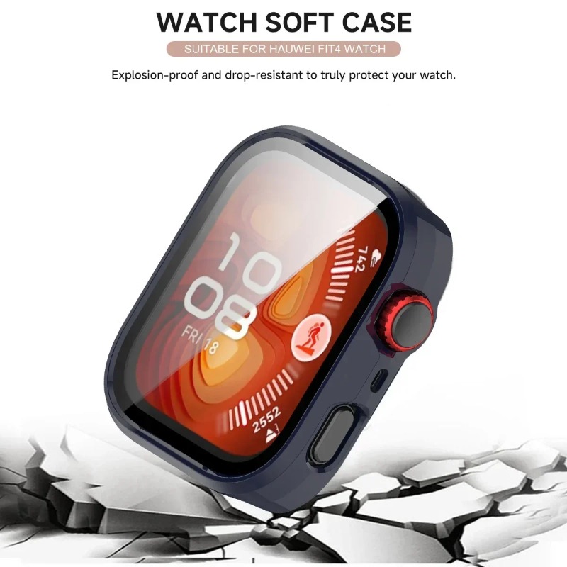 Casing PC Silikon + Kaca untuk - Huawei Smartwatch Watch Fit ulasan dan harga