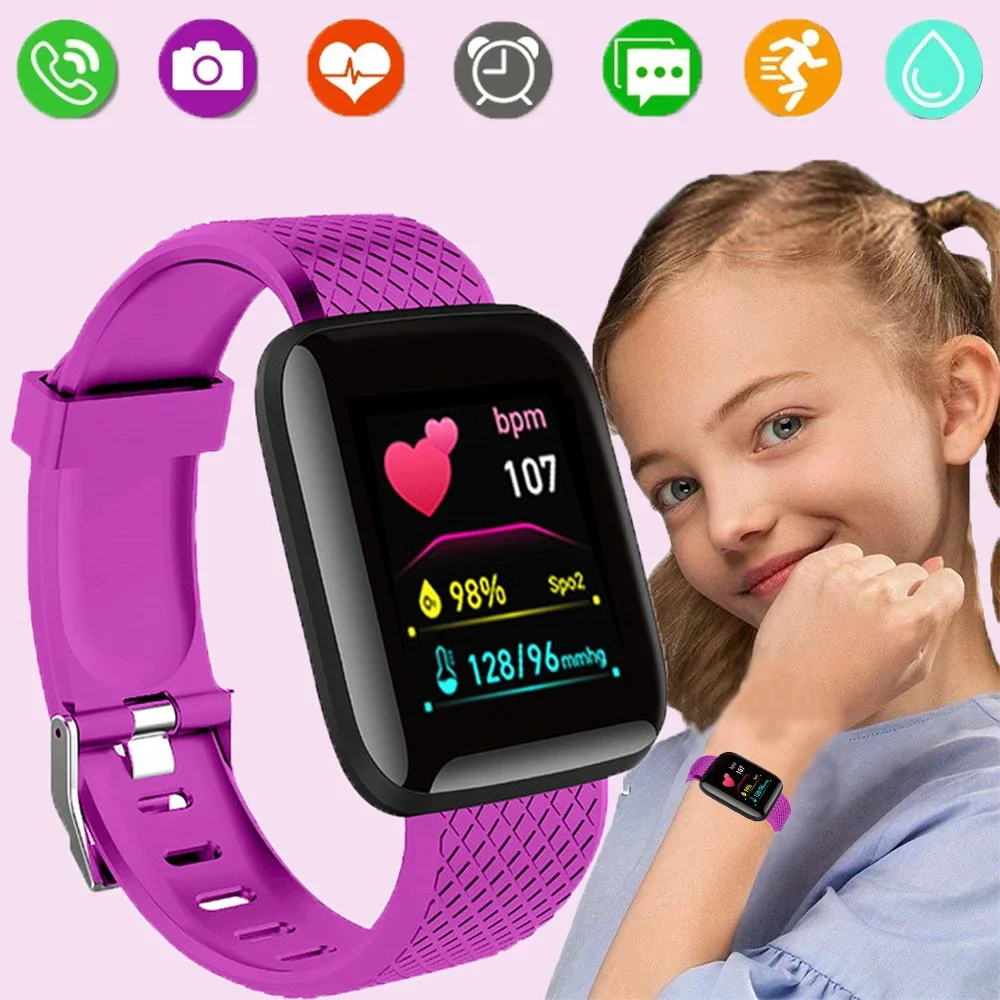 Jam tangan pintar anak jam tan - Smartwatch Digital Watches For Girls ulasan dan harga
