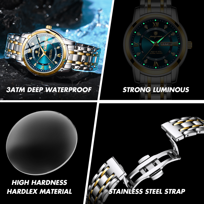 PAAZOMU Jam Tangan Pria Wanita - Smartwatch Luxury Watches ulasan dan harga