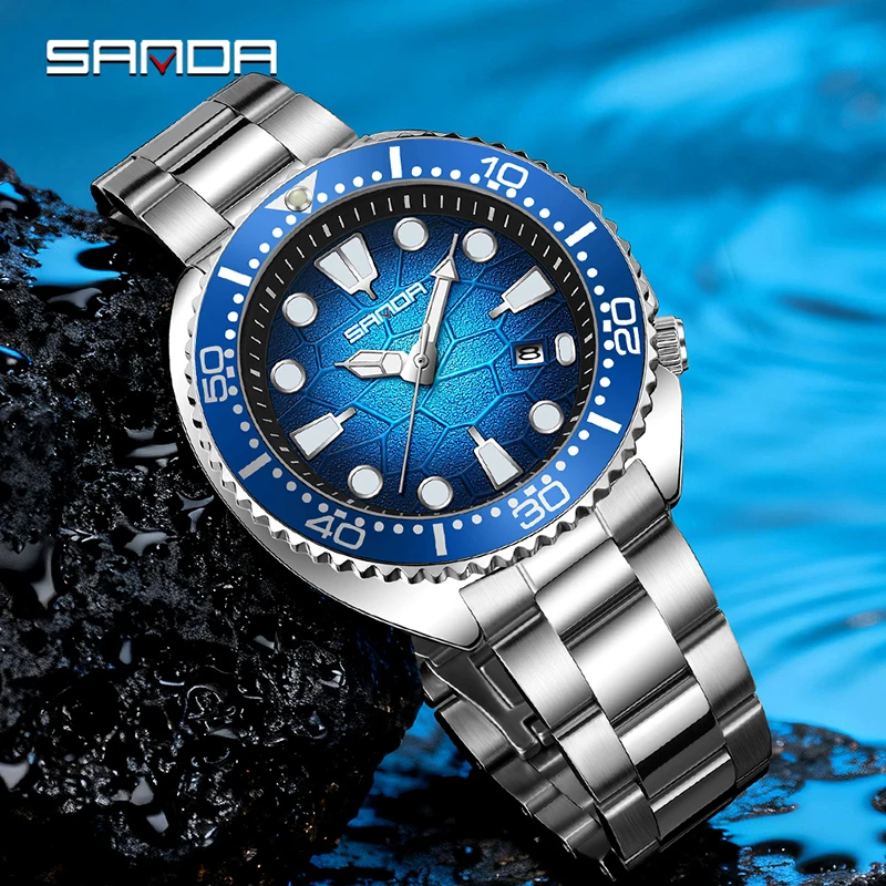 SANDA Jam Tangan Kuarsa Pria F - Smartwatch Luxury Watches ulasan dan harga