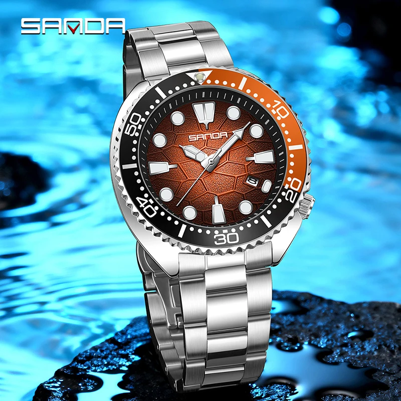 SANDA Jam Tangan Kuarsa Pria F - Smartwatch Luxury Watches ulasan dan harga