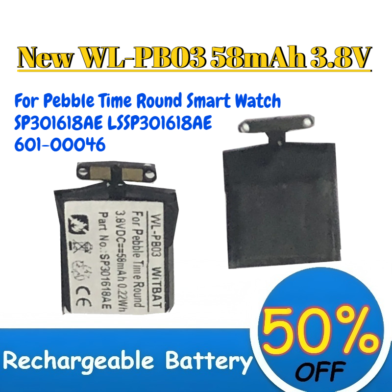 Baterai Pengganti WL-PB03 58mA - Smartwatch Pebble Watches ulasan dan harga