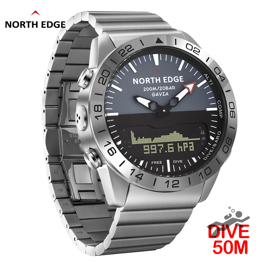 NORTH EDGE Jam Tangan Menyelam - Smartwatch Army Watches For Men ulasan dan harga