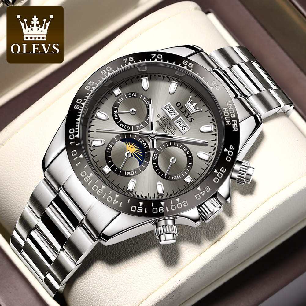 OLEVS jam tangan mekanis otoma - Omega Watch Seamaster ulasan dan harga