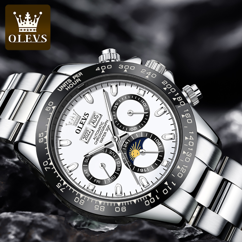OLEVS jam tangan mekanis otoma - Omega Watch Seamaster ulasan dan harga