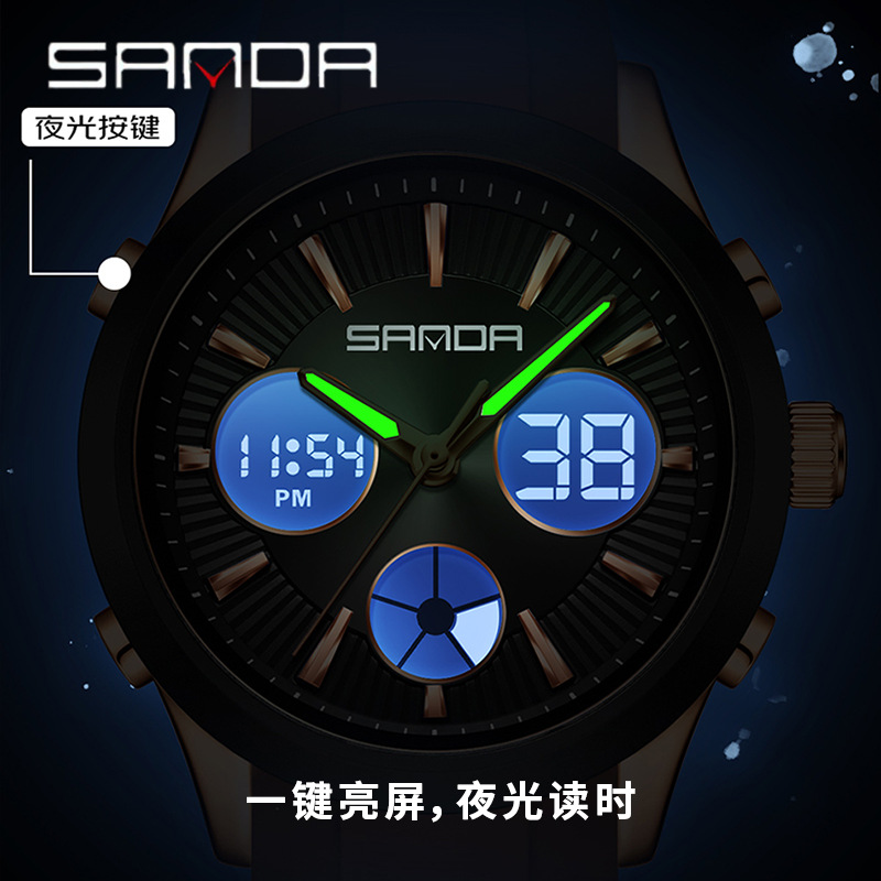 Jam tangan elektronik SANDA, j - Smartwatch Sports Watches For Men ulasan dan harga