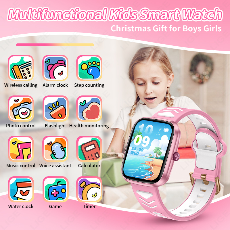 LIGE Jam Tangan Pintar Baru 1. - Smartwatch Digital Watches For Girls ulasan dan harga