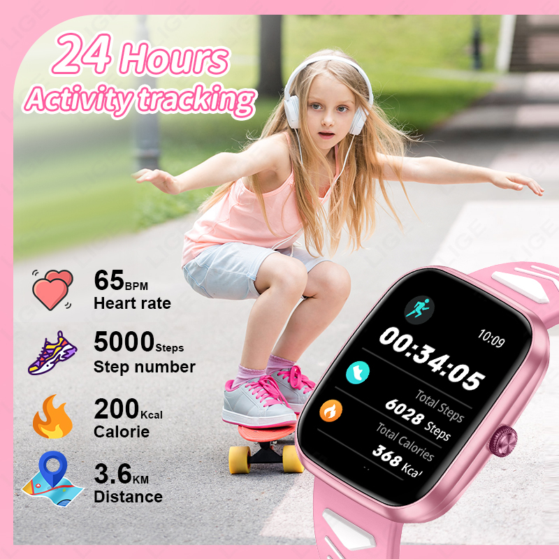 LIGE Jam Tangan Pintar Baru 1. - Smartwatch Digital Watches For Girls ulasan dan harga