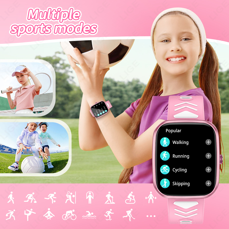 LIGE Jam Tangan Pintar Baru 1. - Smartwatch Digital Watches For Girls ulasan dan harga