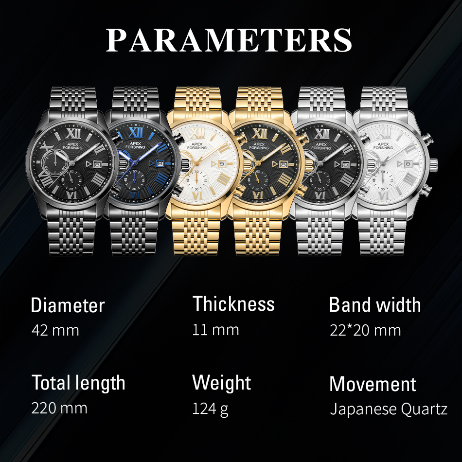 Jam Tangan Pria Forsining AF25 - Smartwatch Branded Watches For Men ulasan dan harga