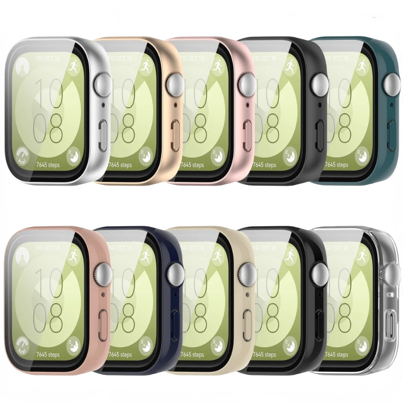 Casing PC + Kaca Antigores unt - Huawei Smartwatch Watch Fit ulasan dan harga