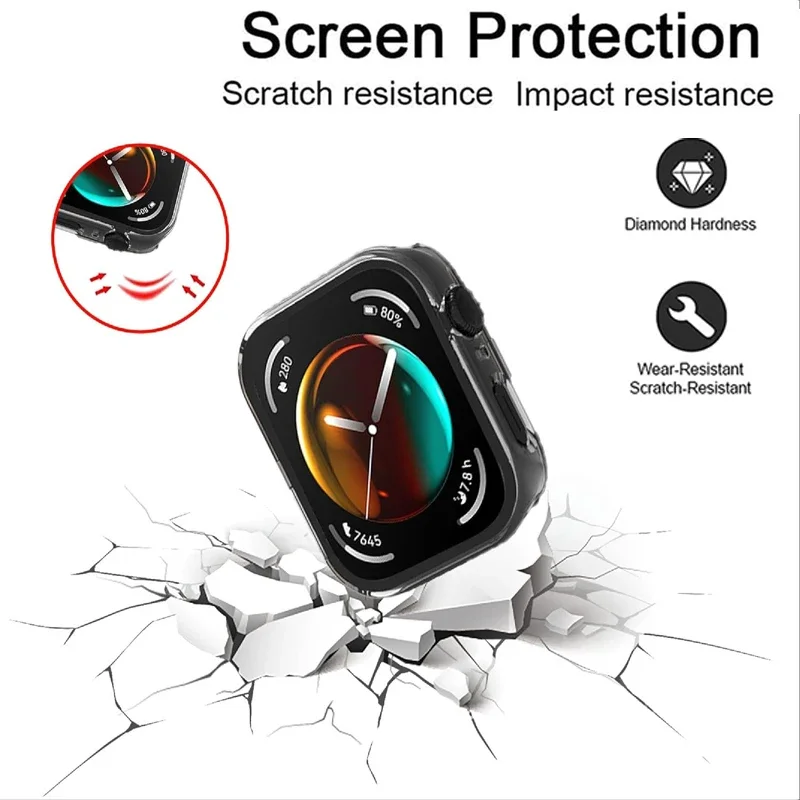 Casing PC + Kaca Antigores unt - Huawei Smartwatch Watch Fit ulasan dan harga