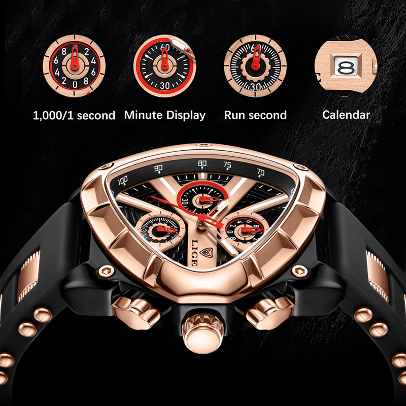 LIGE Jam Tangan Pria Modis Jam - Smartwatch Army Watches For Men ulasan dan harga