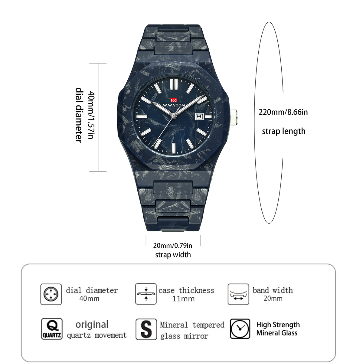 VA VA VOOM Jam Tangan Pria Ger - Smartwatch Sports Watches For Men ulasan dan harga