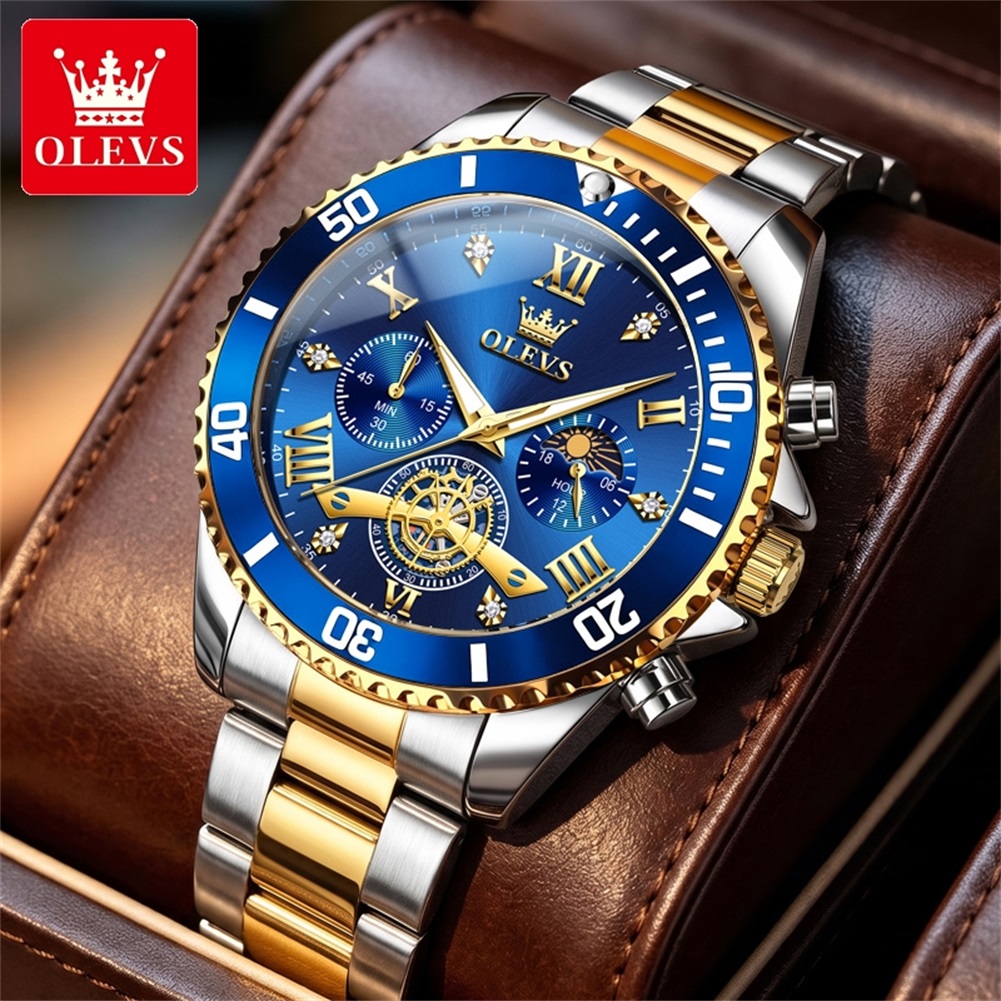 Jam Tangan Pria Mewah OLEVS Qu - Smartwatch Luxury Watches ulasan dan harga