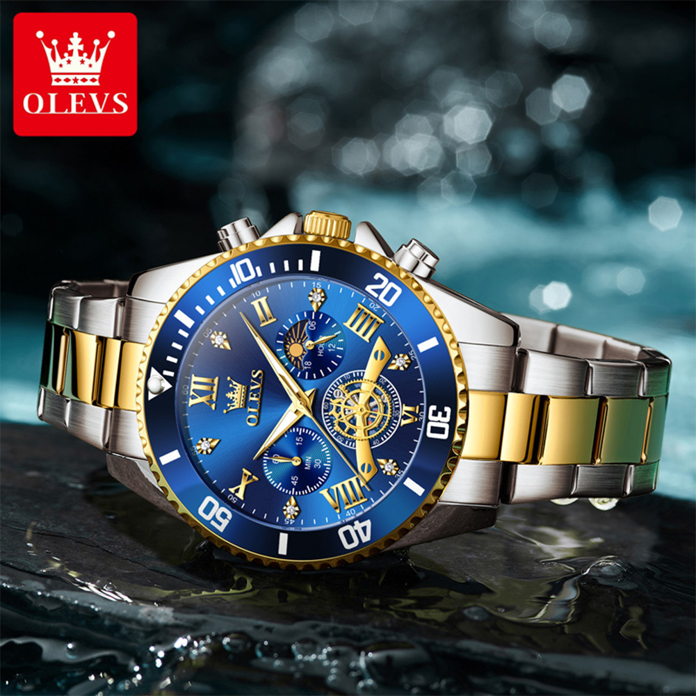 Jam Tangan Pria Mewah OLEVS Qu - Smartwatch Luxury Watches ulasan dan harga