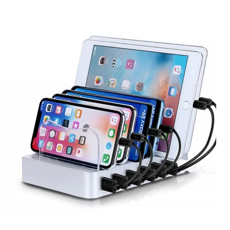 6USB dudukan telepon desktop,  - Smartwatch Watches Smart ulasan dan harga