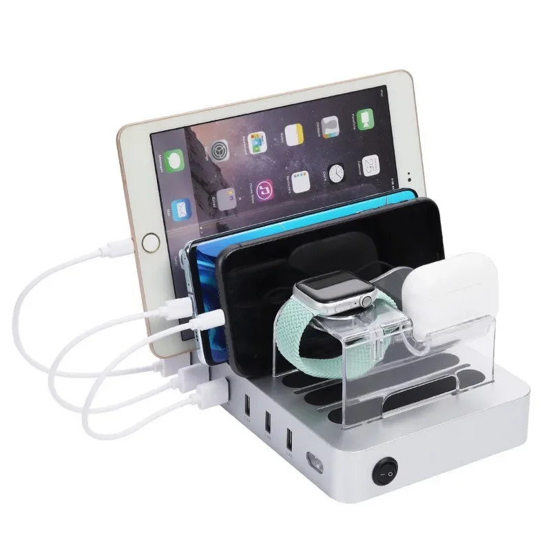 6USB dudukan telepon desktop,  - Smartwatch Watches Smart ulasan dan harga
