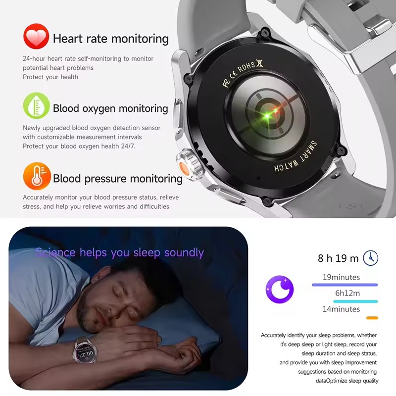 GUHUAVMI Jam Tangan Pintar NFC - Smartwatch Branded Watches For Men ulasan dan harga