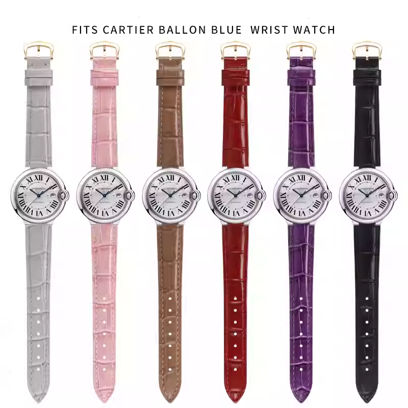 Tali jam tangan kulit asli mot - Cartier Watch Ballon Bleu ulasan dan harga